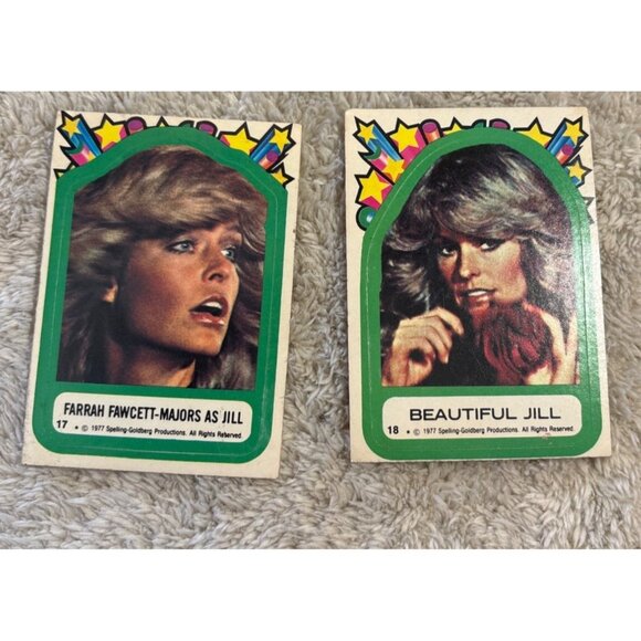 Vintage 1977 Charlies Angels & Grease Trading Card Sticker Set - Picture 3 of 7